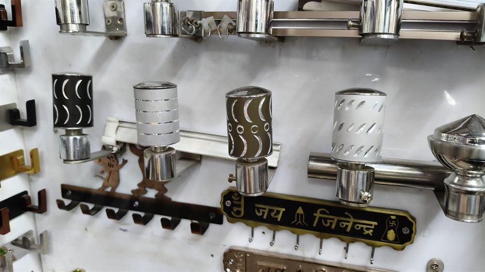 Decorative Curtain Rod Finials Cylindrical Perforated