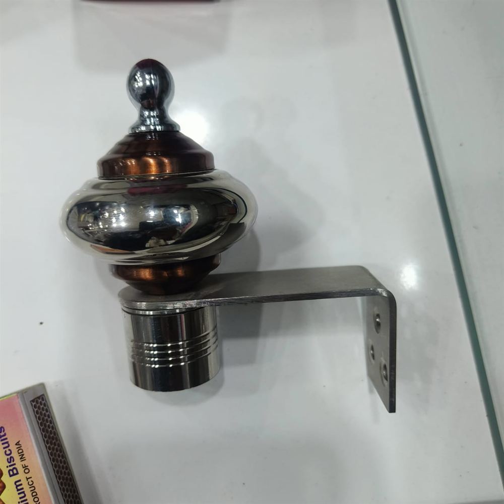 Decorative Curtain Rod Finial with Wall Bracket