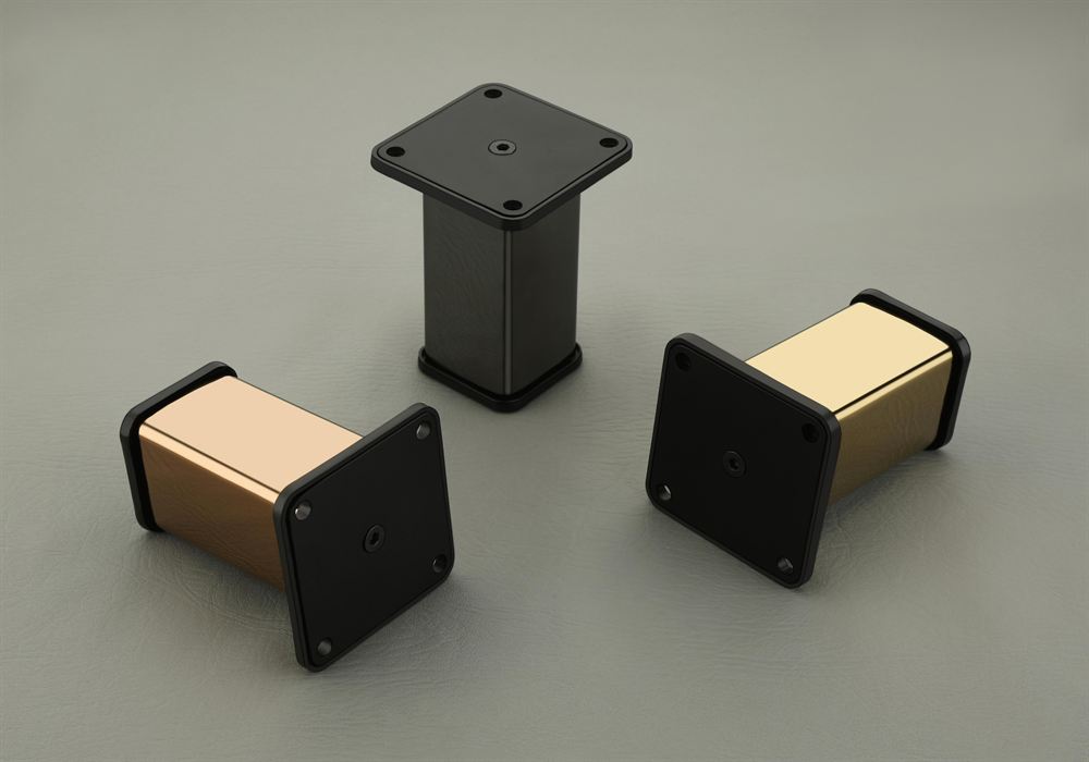 Modern Square Furniture Legs with Mounting Plates