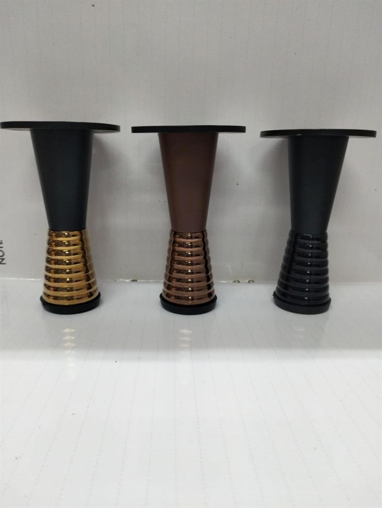 Decorative Metal Furniture Legs with Ribbed Base