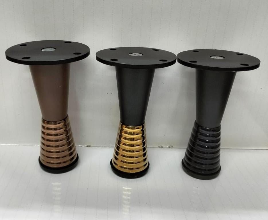 Decorative Furniture Legs with Metallic Accent Bands