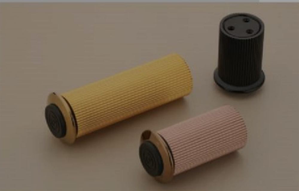 Adjustable Cylindrical Furniture Leg Levelers with Ribbed Body