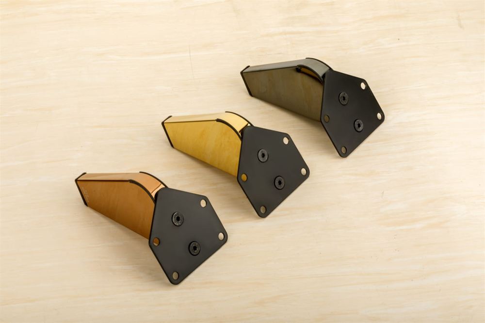 Triangular Metal Bracket with Colored Acrylic Lens