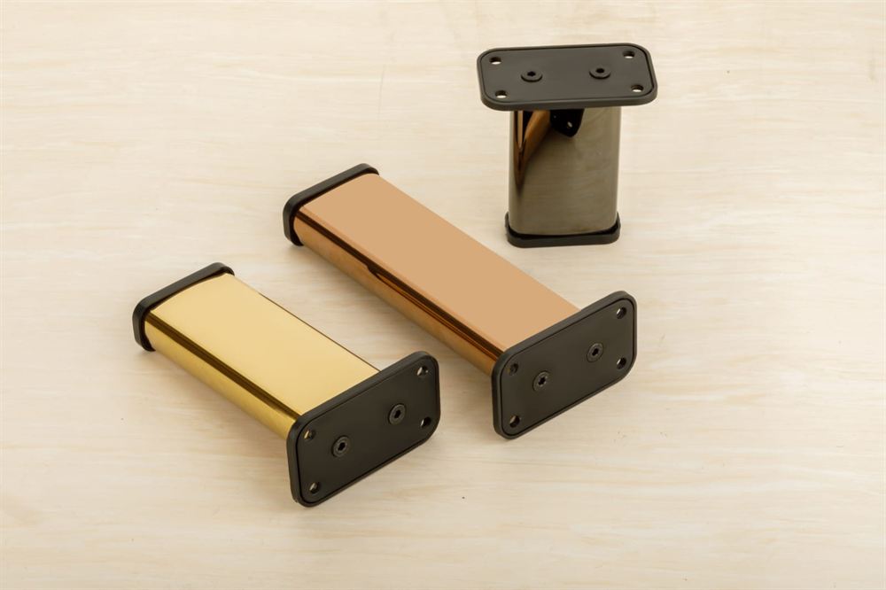 Metal Furniture Legs with Mounting Plates