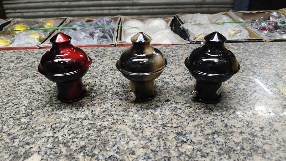 Decorative Curtain Rod Finials with Conical Tops