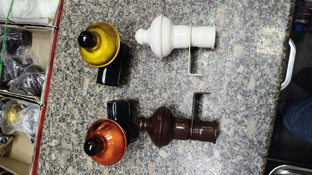 Decorative Curtain Rod Finials and Elbow Brackets