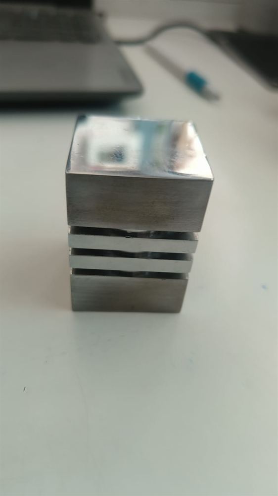 Square Cabinet Knob with Ribbed Base