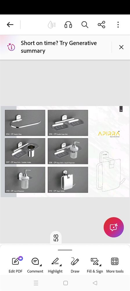 Chrome Plated Bathroom Accessory Set