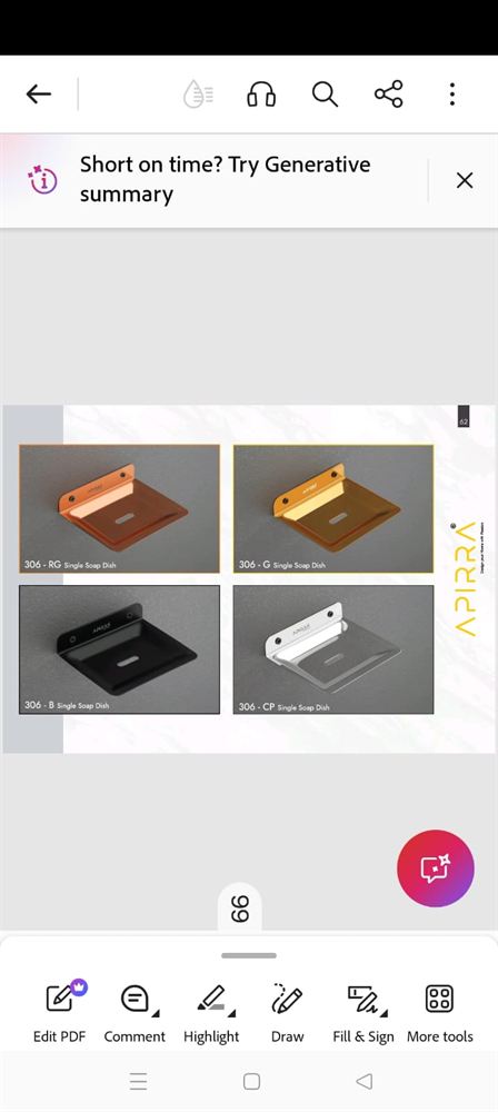 Single Soap Dish Wall Mount