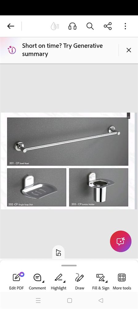 Chrome Polished Bathroom Accessory Set