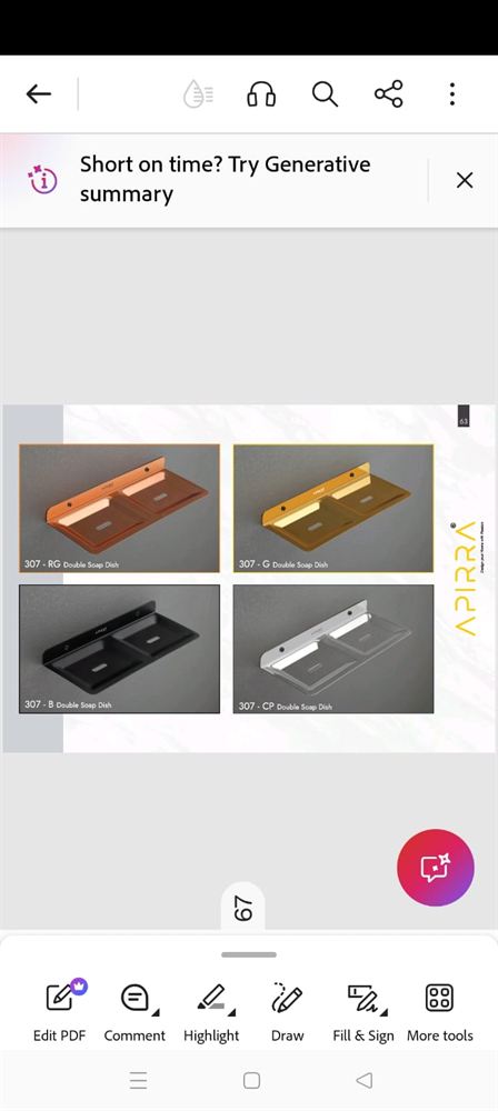 Double Soap Dish Wall Mount